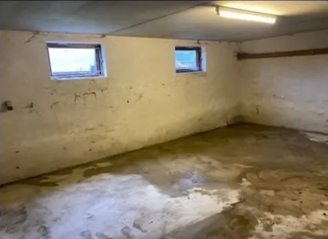 Leergeräumter Keller nach der Entrümpelung durch O.E.K